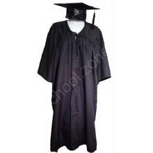 Black Toga/Graduation Gown And Cap For College