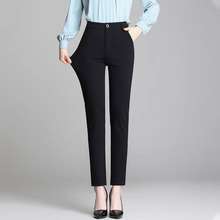 HUILISHI 28-36size Plain Slim Fashion Korean Casual Suit Pants