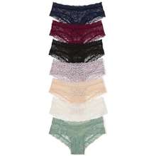  Victorias Secret Lace Trim Cotton Cheeky Panty Pack