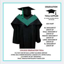 College Graduation Toga With Matte Green