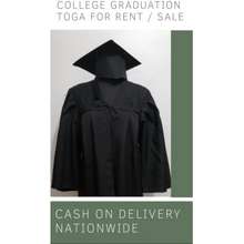 Color Black College Graduation Toga