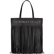 Victoria's Secret Bags | Victoria's Secret Velvet Faux Leather Tote Bag | Color: Black | Size: Large | Dani21003's Closet