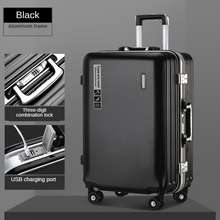 Aluminum Luggage 20/24/28 inch USB Charging