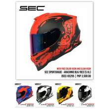 Sec sales helmet red