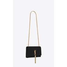 Saint Laurent - Solferino Ysl-Plaque Leather Shoulder Bag - Womens - Black  for Women