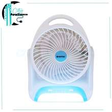 sofitec rechargeable fan with light