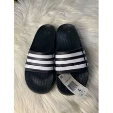 adidas Originals Adilette Furry Slider Sandals In Black in Brown | Lyst-sgquangbinhtourist.com.vn