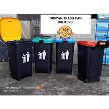 TRASH BIN 80L Orocan trash Can with Wheels and lock 80L Basurahan Garbage  Bin/basurahan/basket