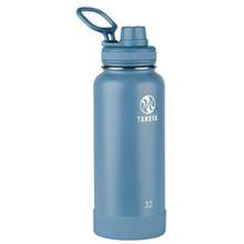 Reviews for Takeya Originals 40 oz. Graphite Stainless Steel with Spout  Water Bottle-1