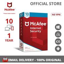 McAfee Internet Security 2019 UNLIMITED MULTIDEVICE 1YEAR WORLDWIDE Antivirus 
