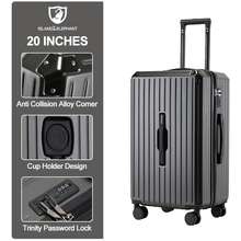 Suitcase 20 Inch With Cup Holder Luggage ABS+PC