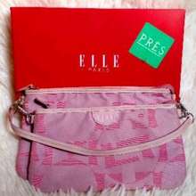 Pink Paris Double Zip Hand Bag