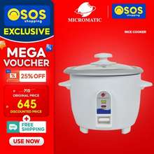 Micromatic Rice Cooker 6-8 Person 620W - Yellow Elephant Everyday Low Price