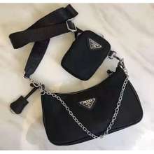 Prada Prada Tessuto Gaufre Sling Bag 1BH152 Black buy to Vietnam.  CosmoStore Vietnam