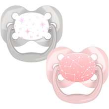 Browns Advantage Day and Night Time Baby Pacifiers 0-6 Month Dr Blue 3 Count 