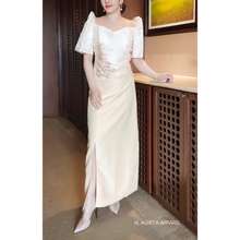 Simple modern clearance filipiniana gown