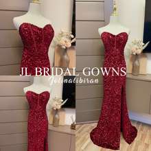 Evening Gown Tube Corset Big Sequins - Party