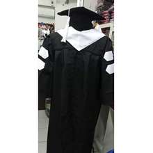 Masteral Graduation Toga For Sale With White Bars 